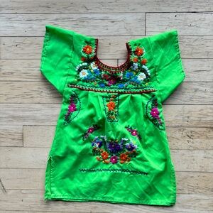 Hand Embroidered Toddler Dress